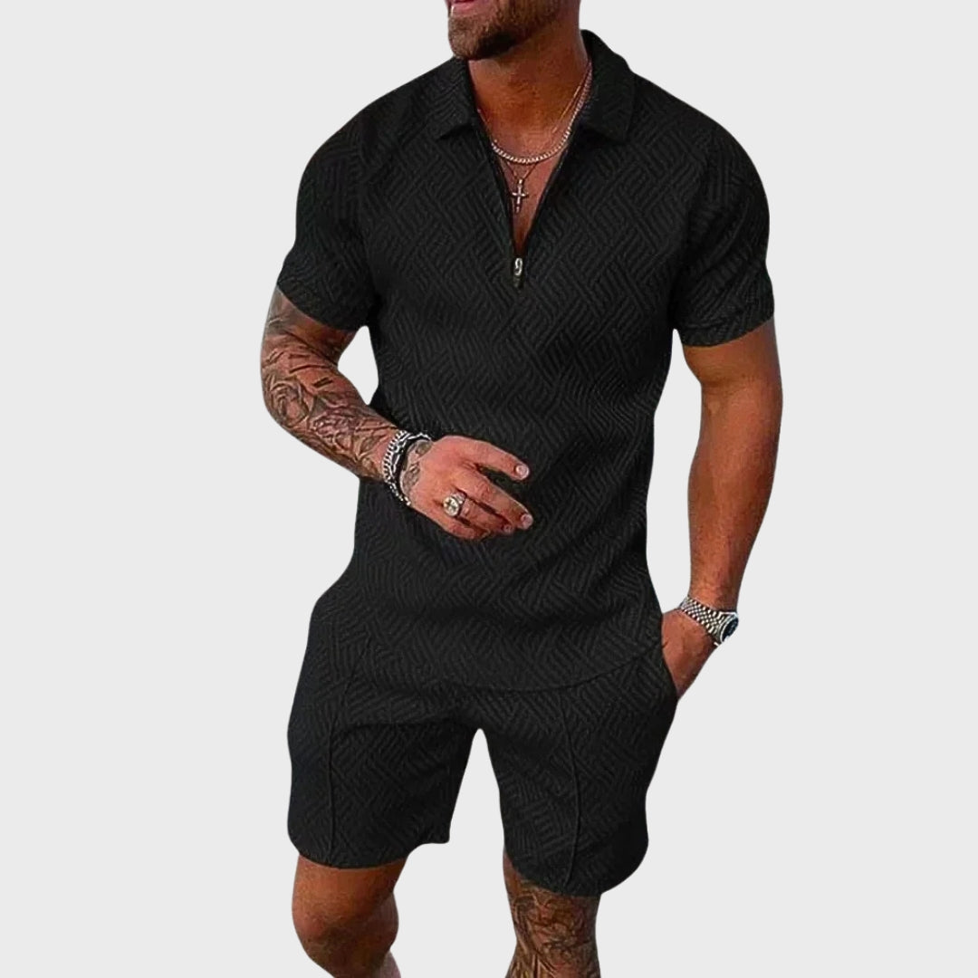 André - Conjunto de Camisa Polo e Calções