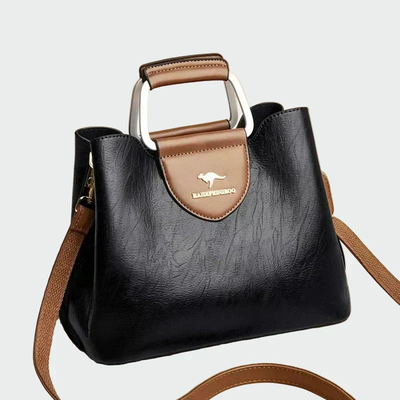 Bolsa de couro atemporal